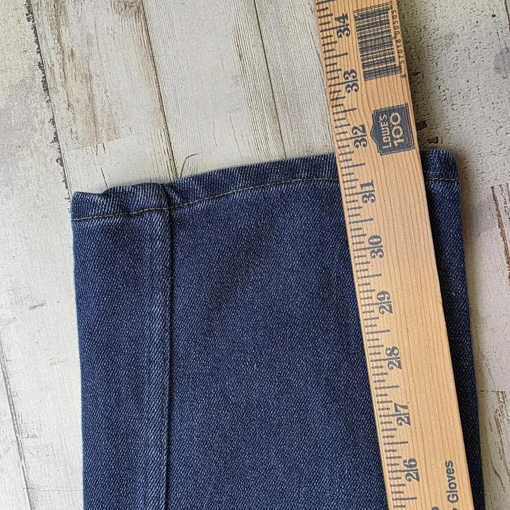 Vintage 70s Wrangler Jeans Women No Fault Denim High Waist MOM 14x32 Fits 28" - Picture 9 of 10